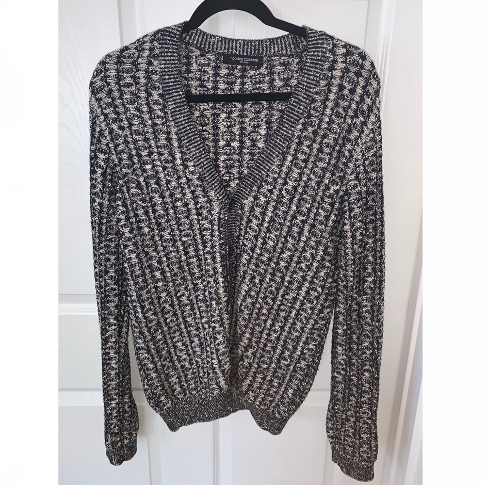 Codes Combine Wool Blend Marled Sweater